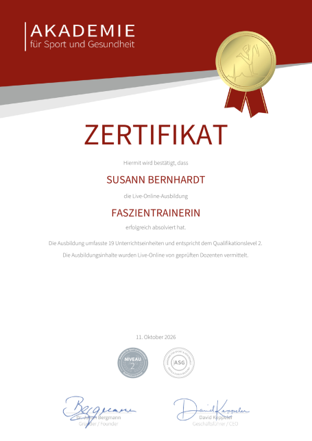 Faszientrainerin